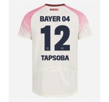 Bayer Leverkusen Edmond Tapsoba #12 Koszulka Wyjazdowa 2025-26 Krótki Rękaw